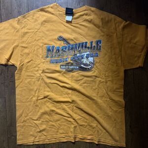 Harley-Davidson Boswell’s Music City HD Nashville, TN T-Shirt  XL Orange